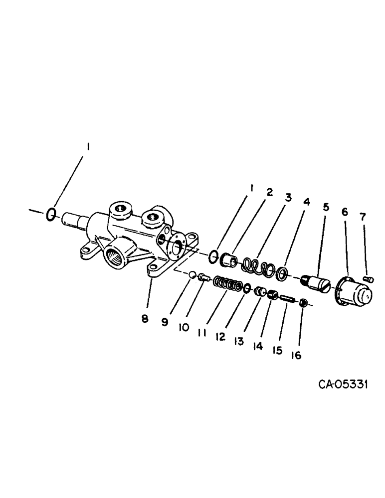 Схема запчастей Case 4125 - (10-9) - HYDRAULICS, AUXILIARY VALVE (07) - HYDRAULICS