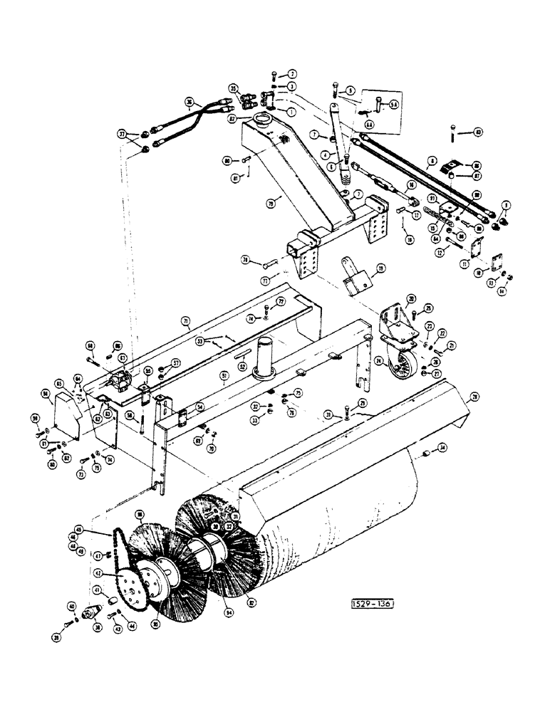 Схема запчастей Case 1529 - (248) - KEYSTAND CORE ANGLE BROOM (89) - TOOLS