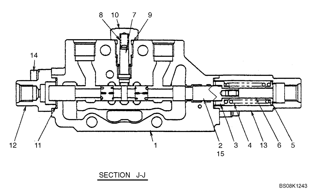 Схема запчастей Case CX27B BTW - (07-009) - VALVE ASSY, CONTROL (TRAVEL LEFT) (PM30V00046F1, PM30V00046F2) (35) - HYDRAULIC SYSTEMS