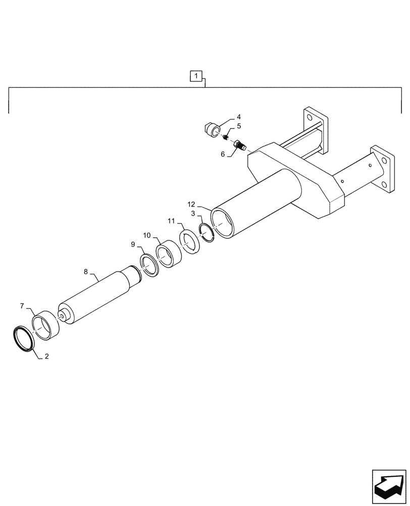 Схема запчастей Case 2050M LT - (48.138.AB[07]) - YOKE, TRACK ASSY, ADJUSTER (48) - TRACKS & TRACK SUSPENSION