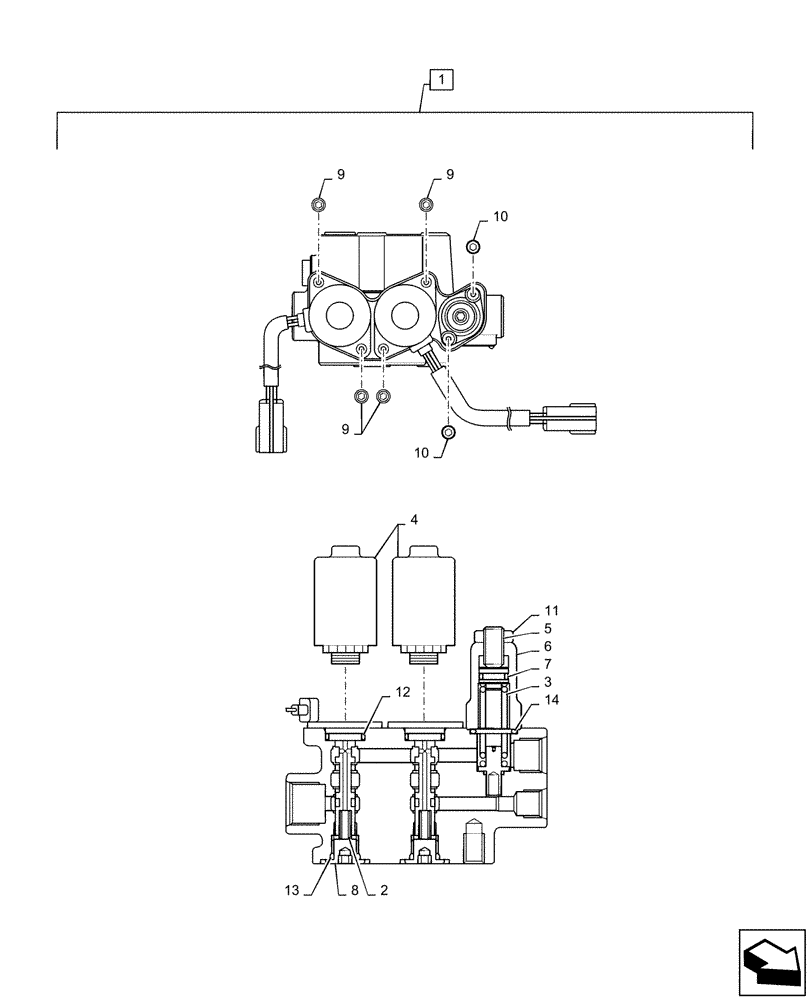 Схема запчастей Case CX36B - (01-058[03]) - CONTROL LINES, VALVE (35) - HYDRAULIC SYSTEMS