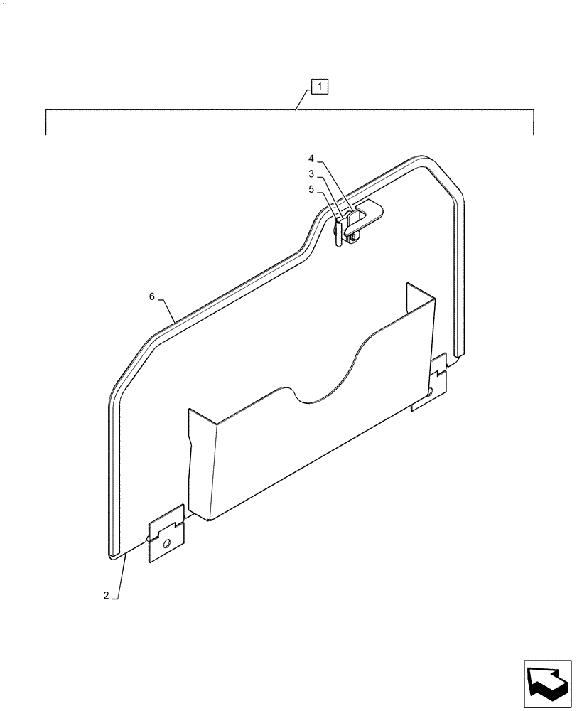 Схема запчастей Case CX55B - (90.118.AC[02]) - COVER ASSY (90) - PLATFORM, CAB, BODYWORK AND DECALS