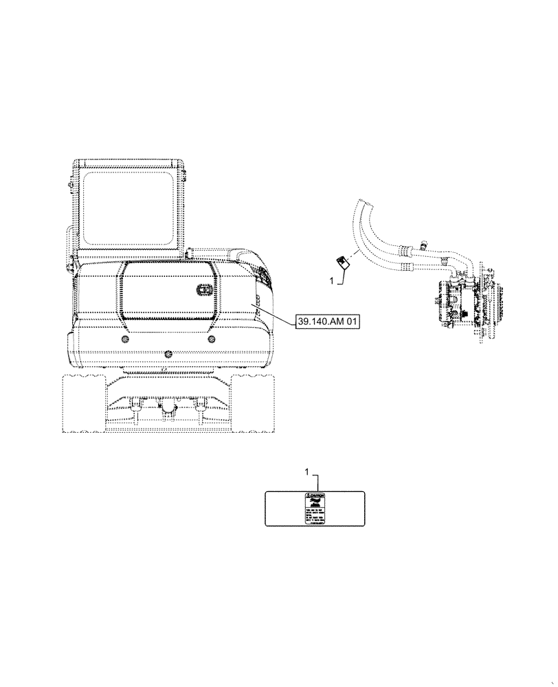 Схема запчастей Case CX55B - (90.108.AC[12]) - DECAL, AIR CONDITIONER (90) - PLATFORM, CAB, BODYWORK AND DECALS