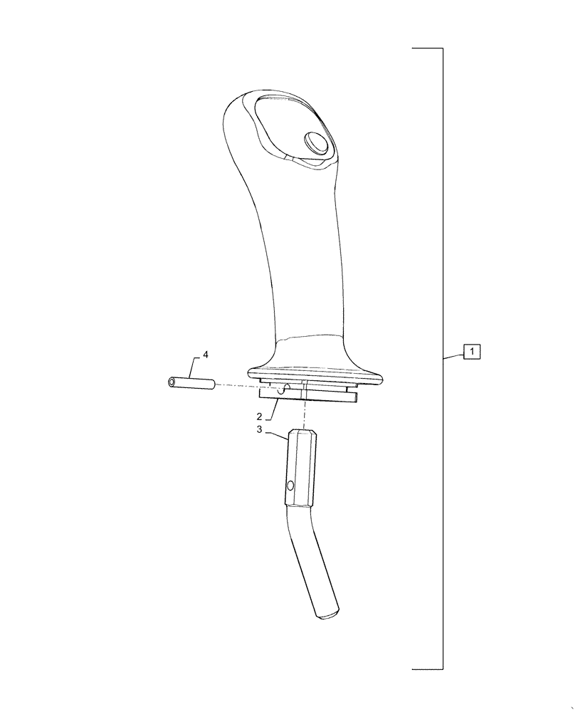 Схема запчастей Case CX55B - (35.355.AK[04]) - GRIP ASSY (1 SWITCH) (35) - HYDRAULIC SYSTEMS