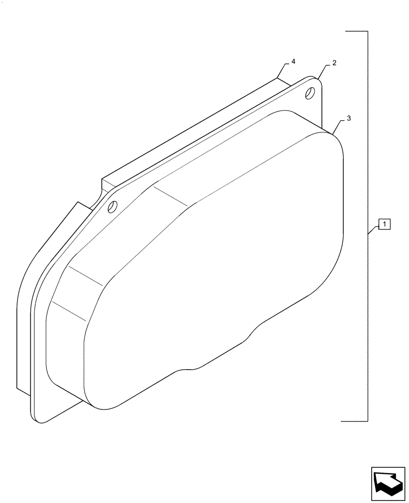 Схема запчастей Case CX55B - (90.118.AC[03]) - COVER ASSY (90) - PLATFORM, CAB, BODYWORK AND DECALS