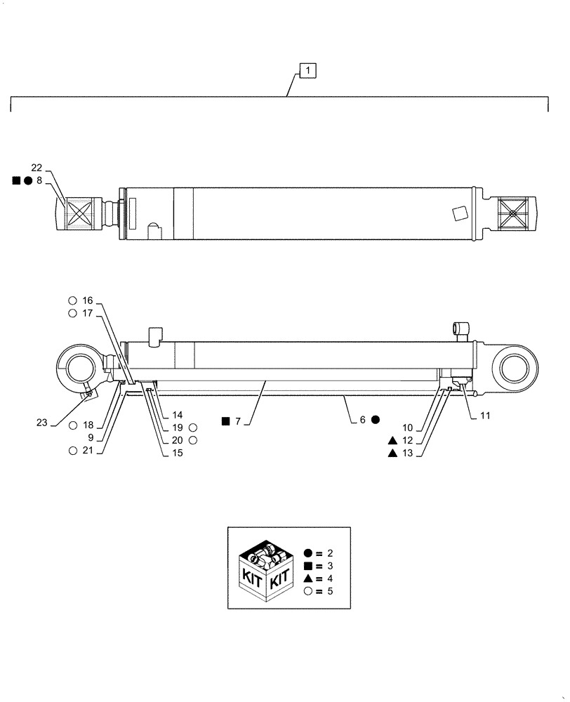 Схема запчастей Case CX55B - (35.739.AA[02]) - CYLINDER, ASSY, SWING (35) - HYDRAULIC SYSTEMS