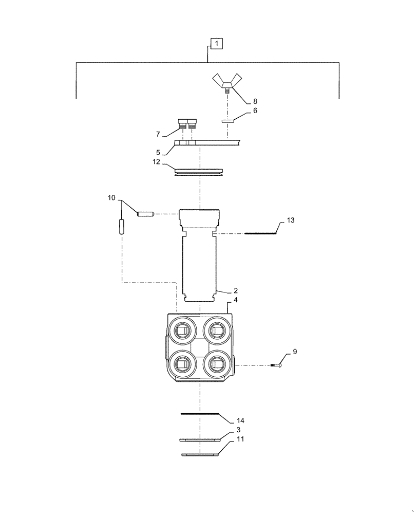 Схема запчастей Case CX55B - (35.310.AA[18]) - SELECTOR, VALVE, ASSY (BHL MULTI) (35) - HYDRAULIC SYSTEMS