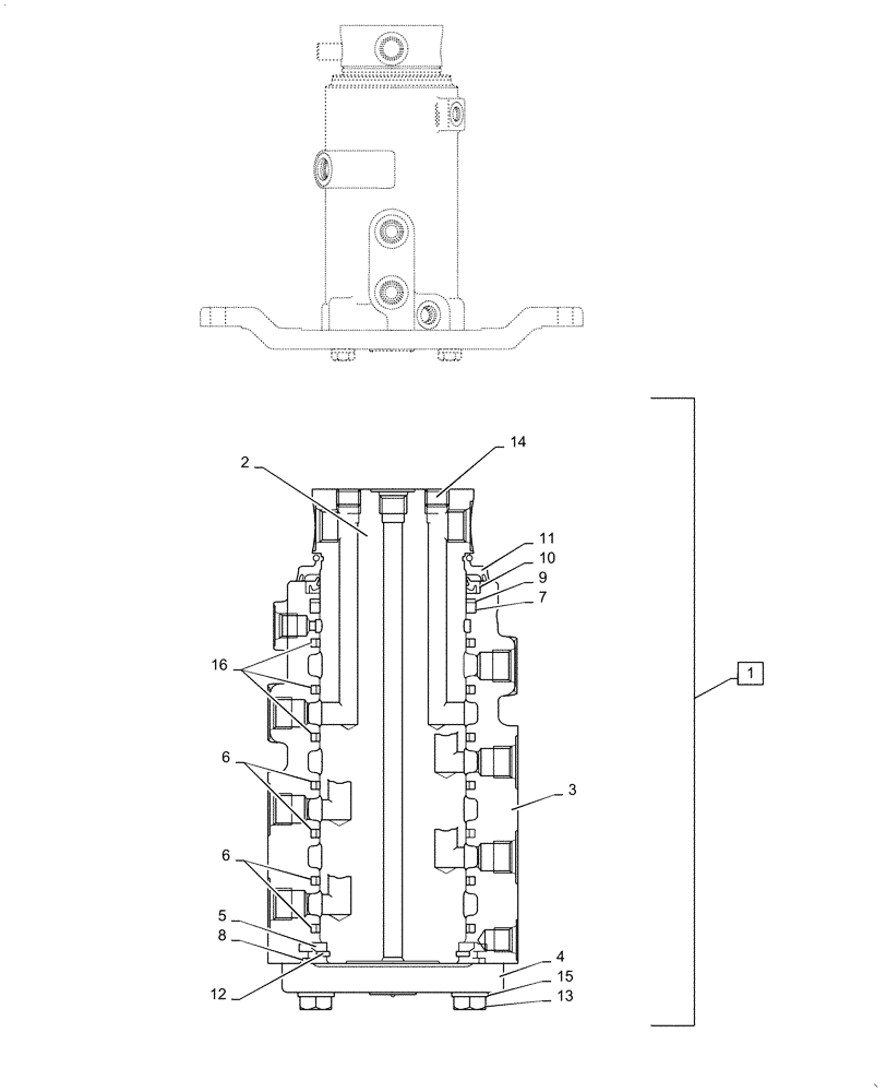 Схема запчастей Case CX36B - (02-005[02]) - JOINT INSTALL, SWIVEL (35) - HYDRAULIC SYSTEMS