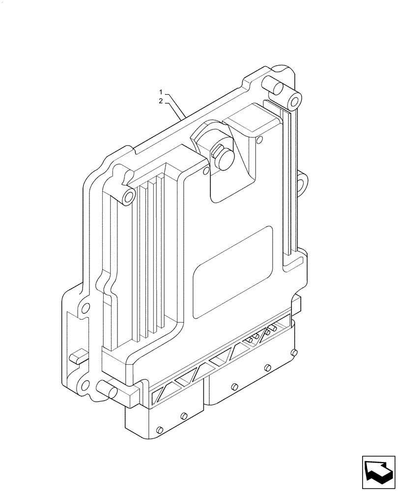 Схема запчастей Case CX55B - (55.015.AA[01]) - ELECTRONIC CONTROL UNIT (55) - ELECTRICAL SYSTEMS