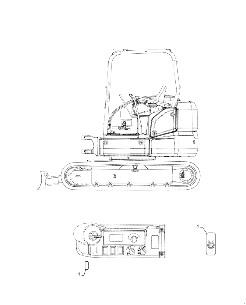 Схема запчастей Case CX31B - (90.108.AC[04]) - DECAL, DECEL (90) - PLATFORM, CAB, BODYWORK AND DECALS