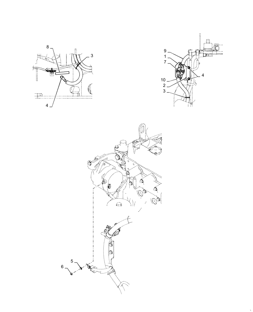 Схема запчастей Case CX55B - (55.100.AI[03]) - CENTRAL WIRE HARNESS (55) - ELECTRICAL SYSTEMS