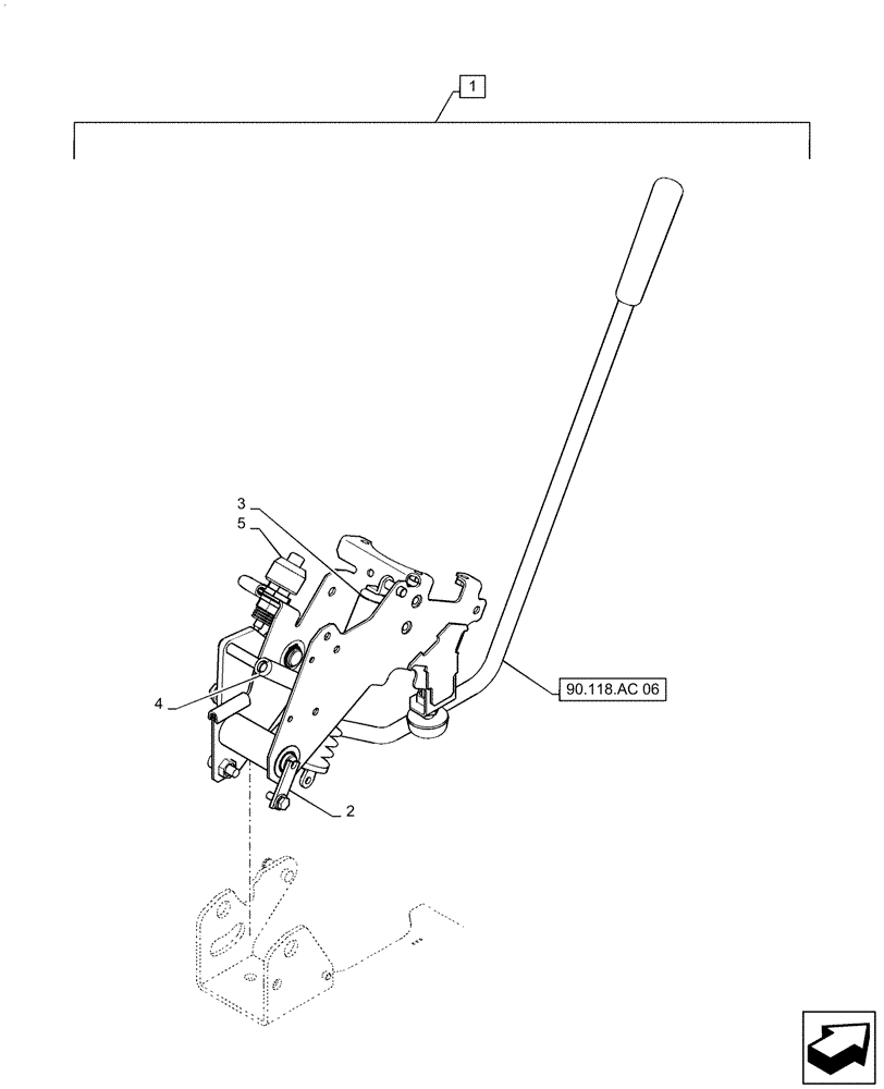 Схема запчастей Case CX55B - (55.000.AA[01]) - CONTROL LEVER, LOCK (55) - ELECTRICAL SYSTEMS