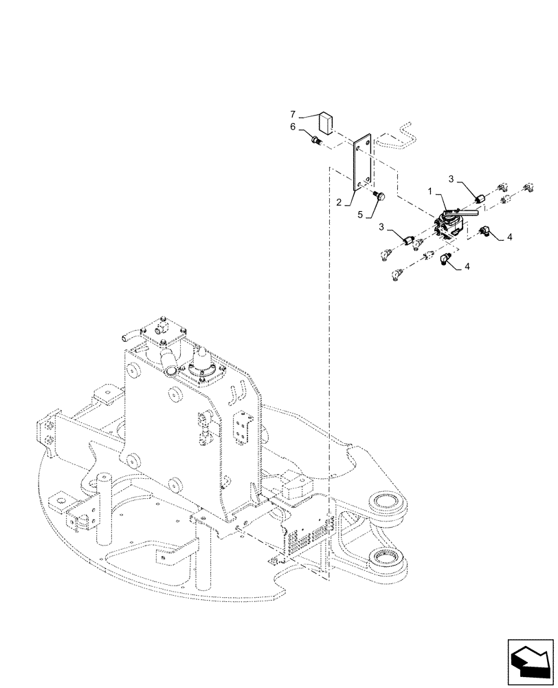 Схема запчастей Case CX36B - (01-034[03]) - VALVE INSTALL (BHL MULTI) - SN PX15-21962 (35) - HYDRAULIC SYSTEMS