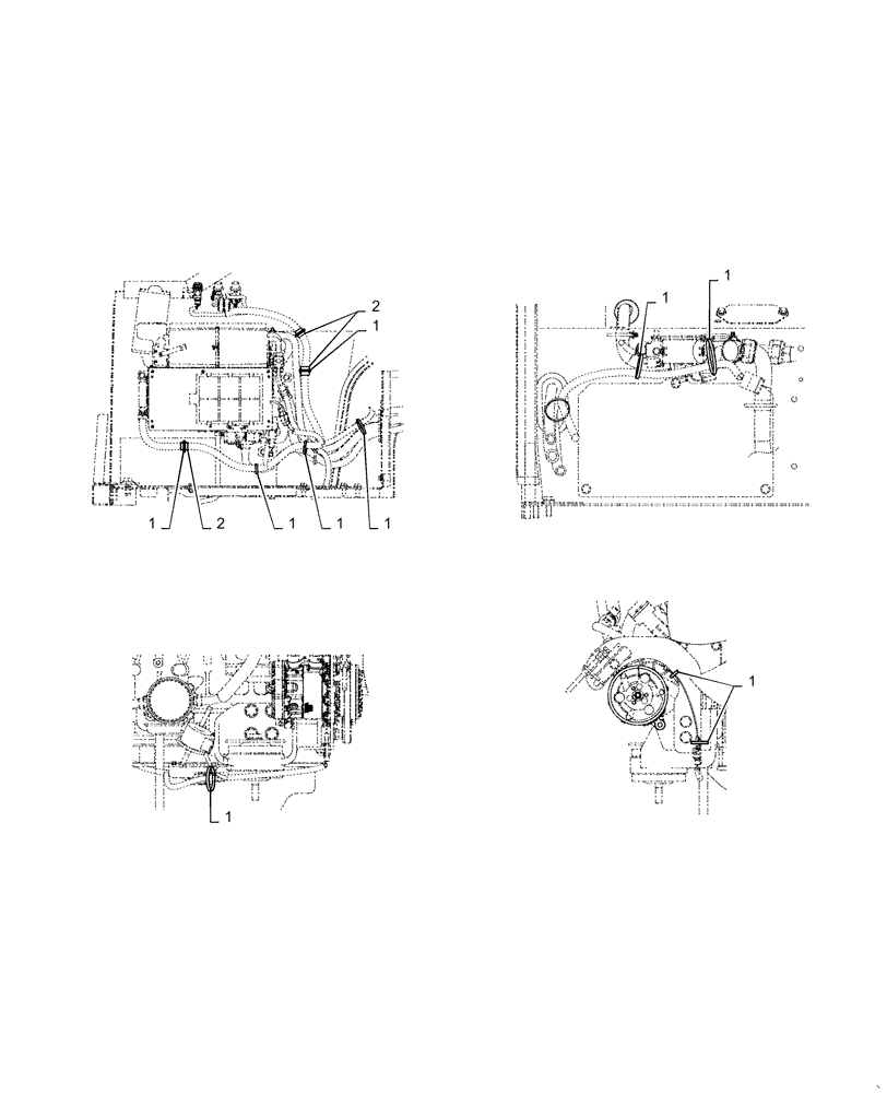 Схема запчастей Case CX55B - (55.050.AF[02]) - HARNESS, ASSY, UPPER, AIR CONDITIONING (55) - ELECTRICAL SYSTEMS