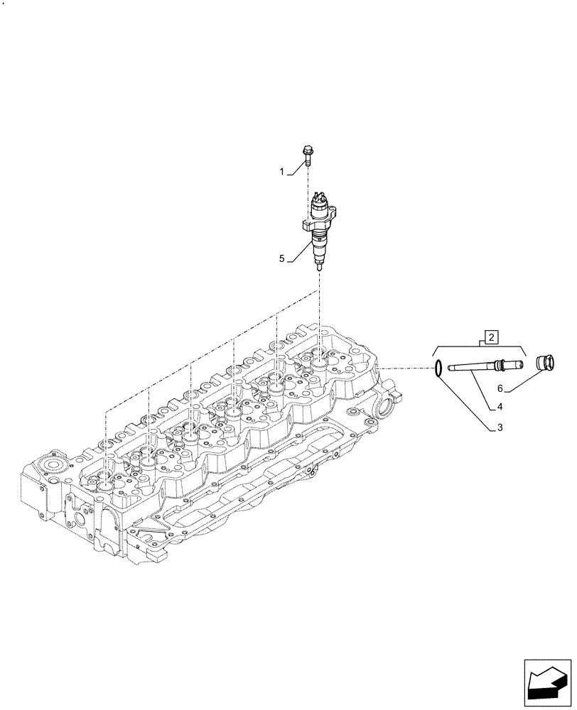 Схема запчастей Case F4HFE613T B006 - (10.218.AF) - FUEL INJECTOR (10) - ENGINE