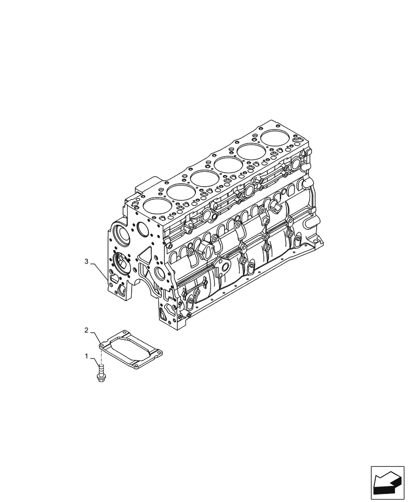 Схема запчастей Case F4HFE613T B005 - (10.001.AB[02]) - CRANKCASE (10) - ENGINE