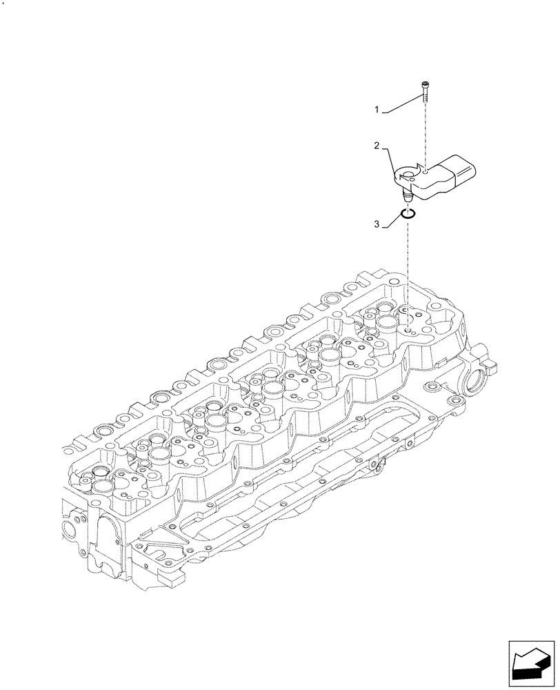 Схема запчастей Case F4HFE613T B005 - (55.014.AD) - ENGINE, SENSOR (55) - ELECTRICAL SYSTEMS