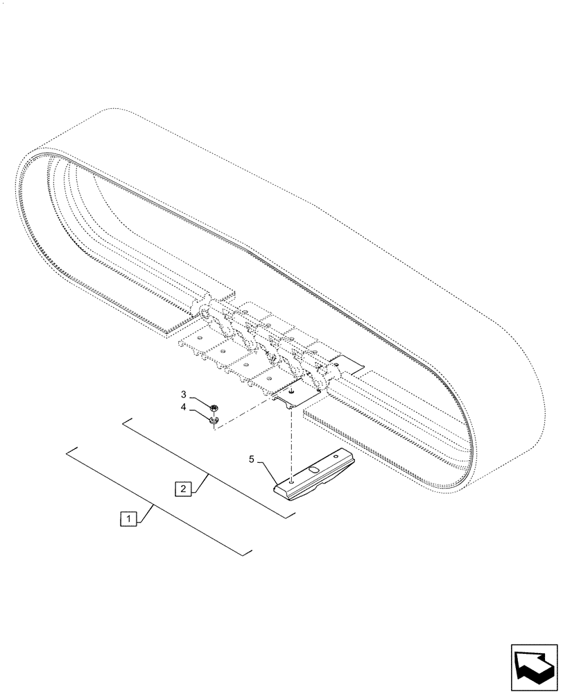 Схема запчастей Case CX36B - (02-010[02]) - SHOE ASSY (300MM) (REINFORCE TYPE) (48) - TRACKS & TRACK SUSPENSION