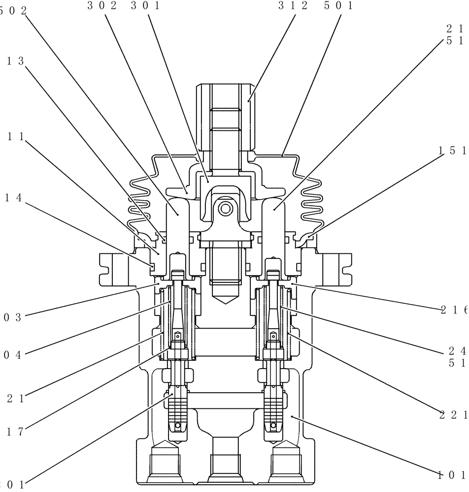 Схема запчастей Case CX31B - (HC800-01) - VALVE ASSY, PILOT (00) - GENERAL & PICTORIAL INDEX