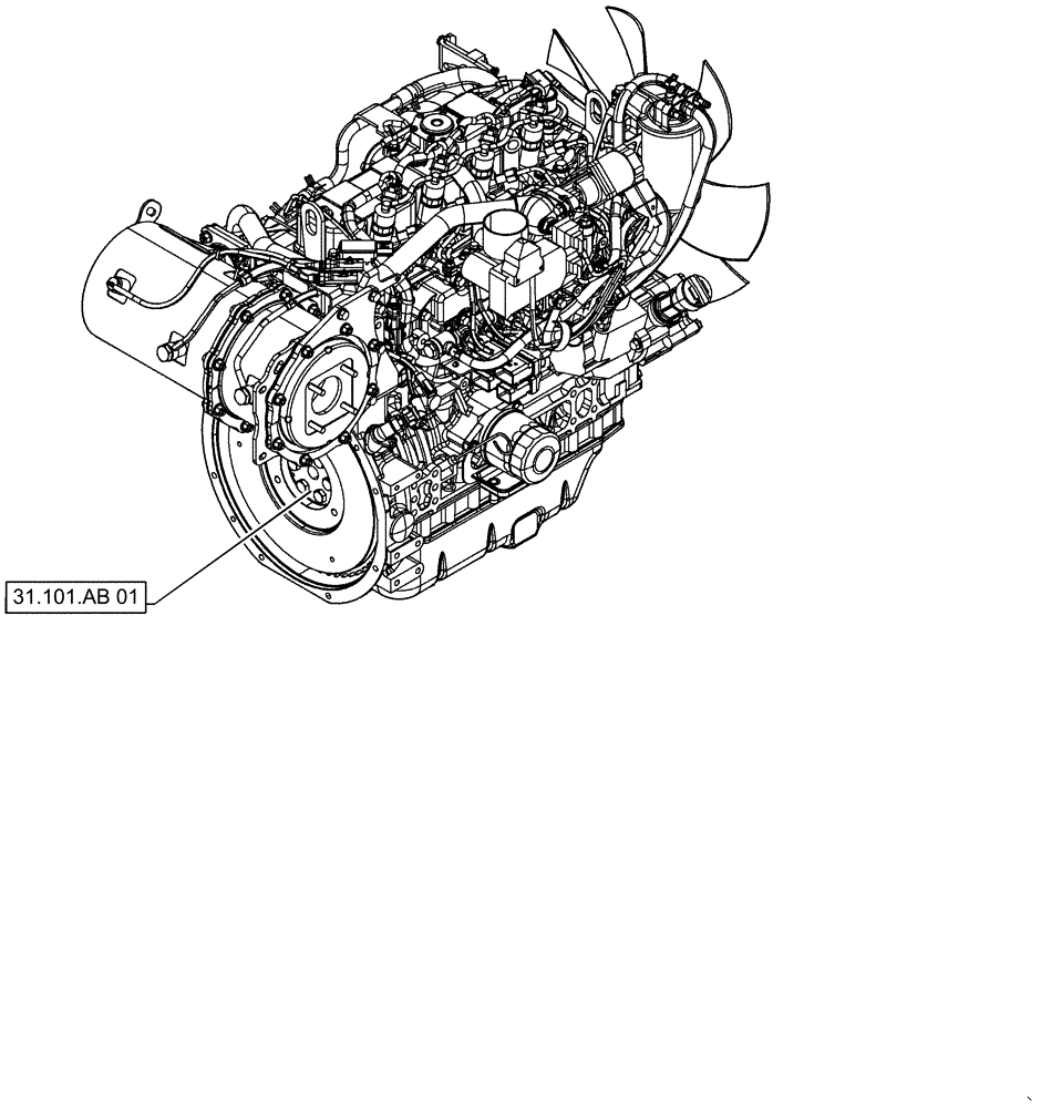Схема запчастей Case CX55B - (31.000.00[01]) - SECTION INDEX - PTO (31) - IMPLEMENT POWER TAKE OFF