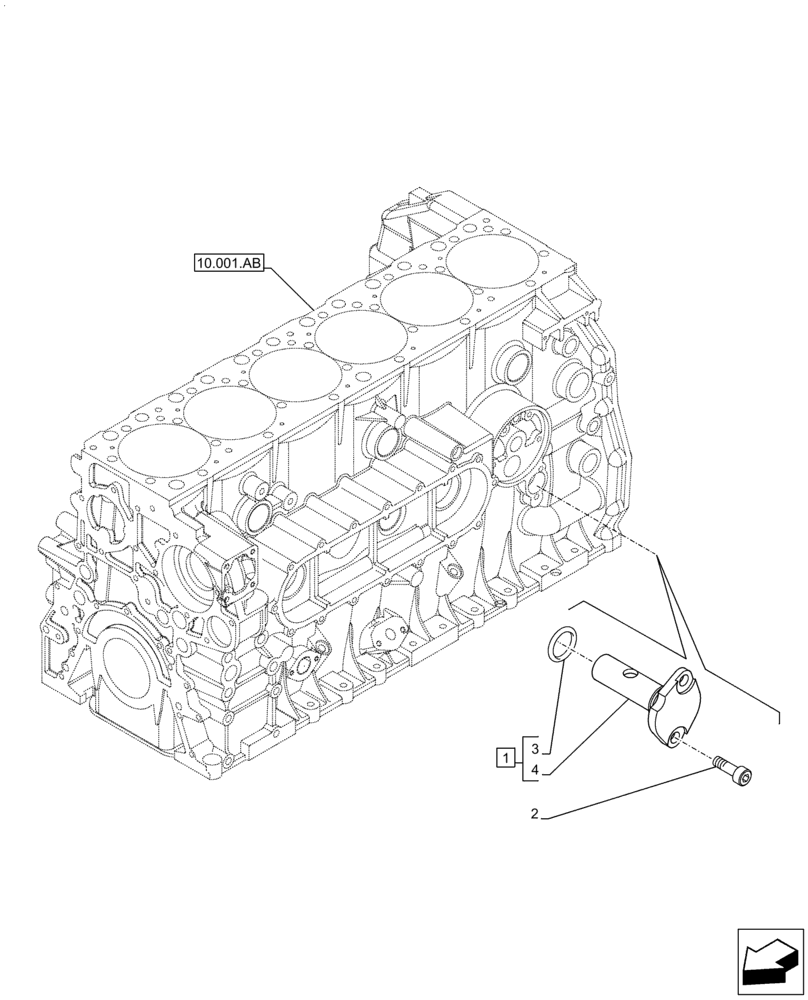 Схема запчастей Case F2CFA614A E010 - (10.304.AM) - PRESSURE CONTROL VALVE (10) - ENGINE