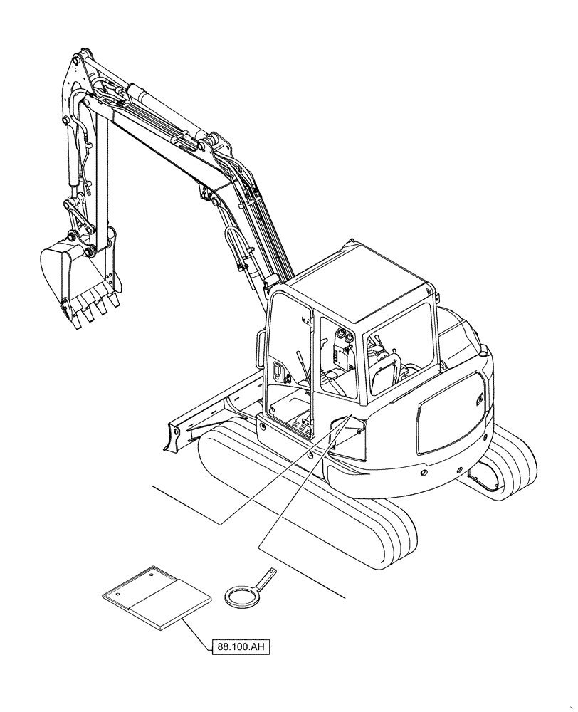 Схема запчастей Case CX55B - (88.000.00[01]) - SECTION INDEX - ACCESSORIES (88) - ACCESSORIES