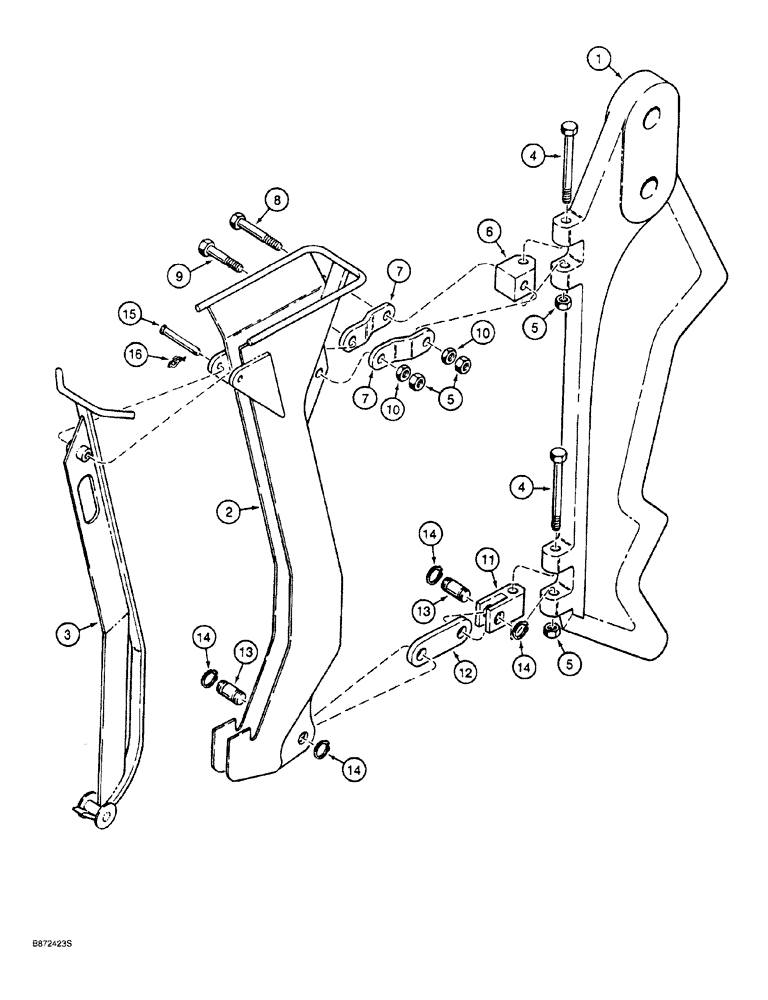 Схема запчастей Case 760 - (09-140) - CAST PLOW BLADE AND 4:1 CHUTE, 24 INCH COVER DEPTH, 1-1/2 INCH WIDE BLADE (89) - TOOLS