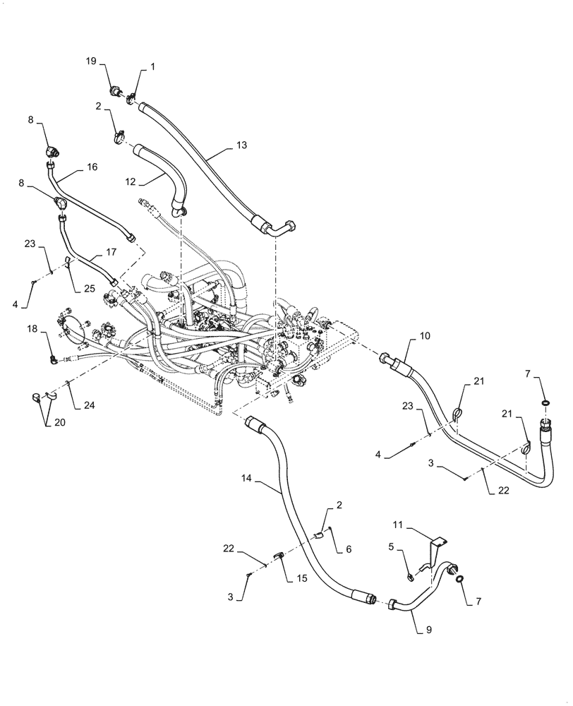 Схема запчастей Case 2050M LT - (29.218.AO[01]) - HYDROSTATIC TRANSMISSION (29) - HYDROSTATIC DRIVE