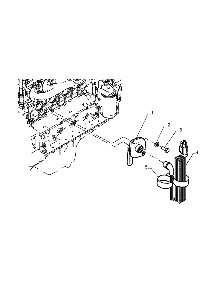 Схема запчастей Case 885B - (04-35[01]) - BLOCK HEATER, ENGINE (04) - ELECTRICAL SYSTEMS