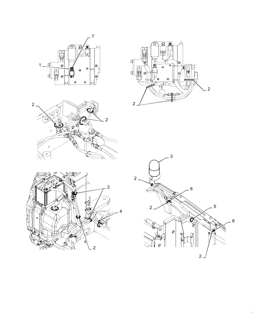 Схема запчастей Case CX55B - (55.015.AJ[05]) - ROTARY BEACON (55) - ELECTRICAL SYSTEMS