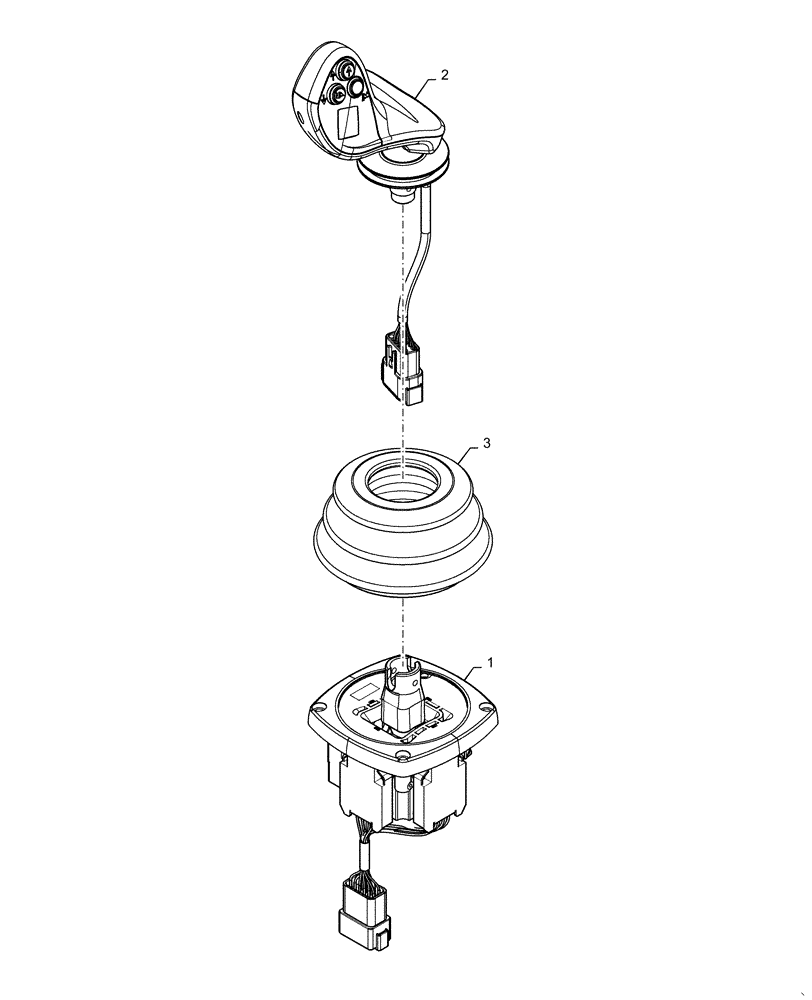 Схема запчастей Case 2050M LT - (55.512.CL[06]) - RH JOYSTICK ASSEMBLY WITHOUT THUMB WHEEL (55) - ELECTRICAL SYSTEMS