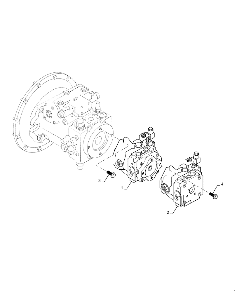 Схема запчастей Case DV210C - (35.104.AA) - HYDRAULIC PUMP INSTALLATION (35) - HYDRAULIC SYSTEMS