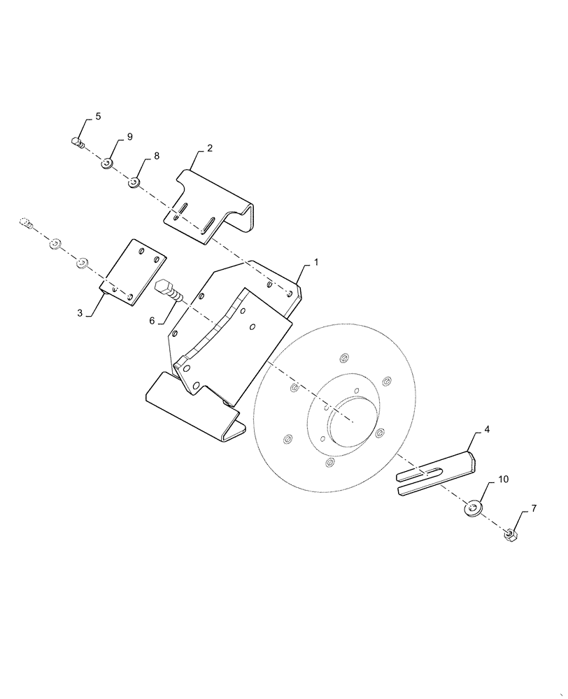 Схема запчастей Case DV210C - (39.500.AP[02]) - CUTTER ROLLER STORAGE (39) - FRAMES AND BALLASTING