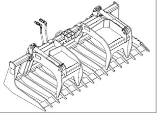 Схема запчастей Case TR270 - (95.036.AAU) - GRAPPLES, BRUSH, CONSTRUCTION, TR270 (95) - CE ATTACHMENTS