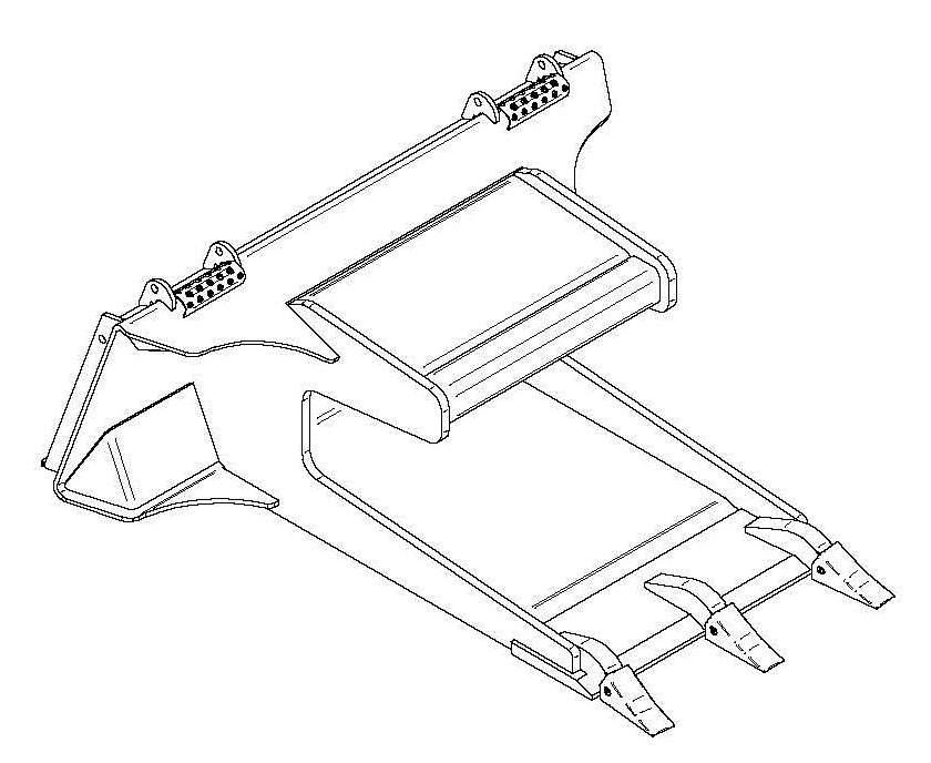 Схема запчастей Case SR130 - (95.028.AAN) - CONCRETE CLAW, SR130 (95) - CE ATTACHMENTS