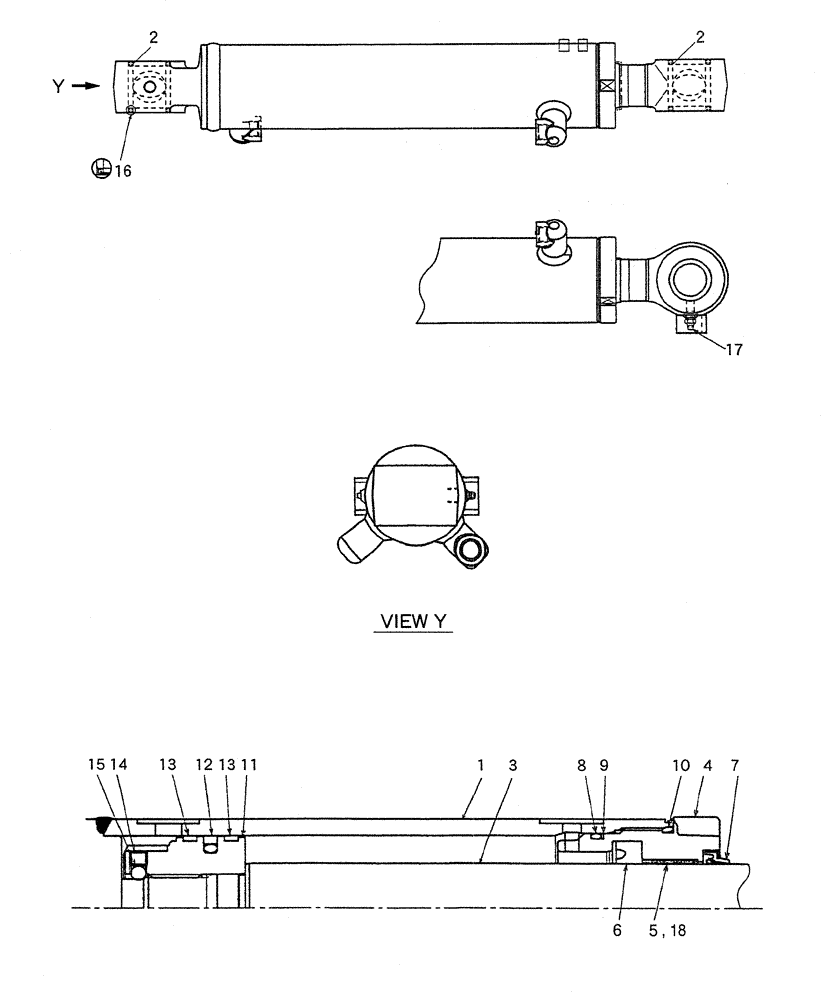 Схема запчастей Case CX27B PV13 - (07-035) - CYLINDER ASSY, SWING ELECTRICAL AND HYDRAULIC COMPONENTS