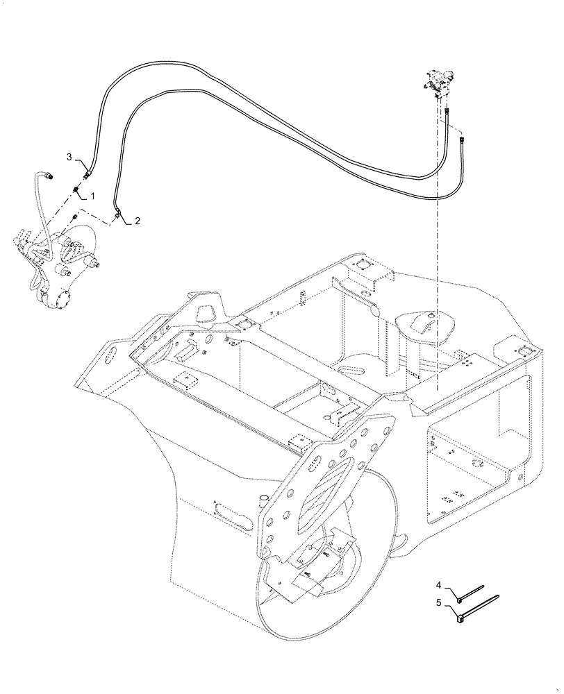 Схема запчастей Case DV210C - (35.955.AC) - SINGLE SIDED EDGE CUTTER, RIGHT SIDE (35) - HYDRAULIC SYSTEMS