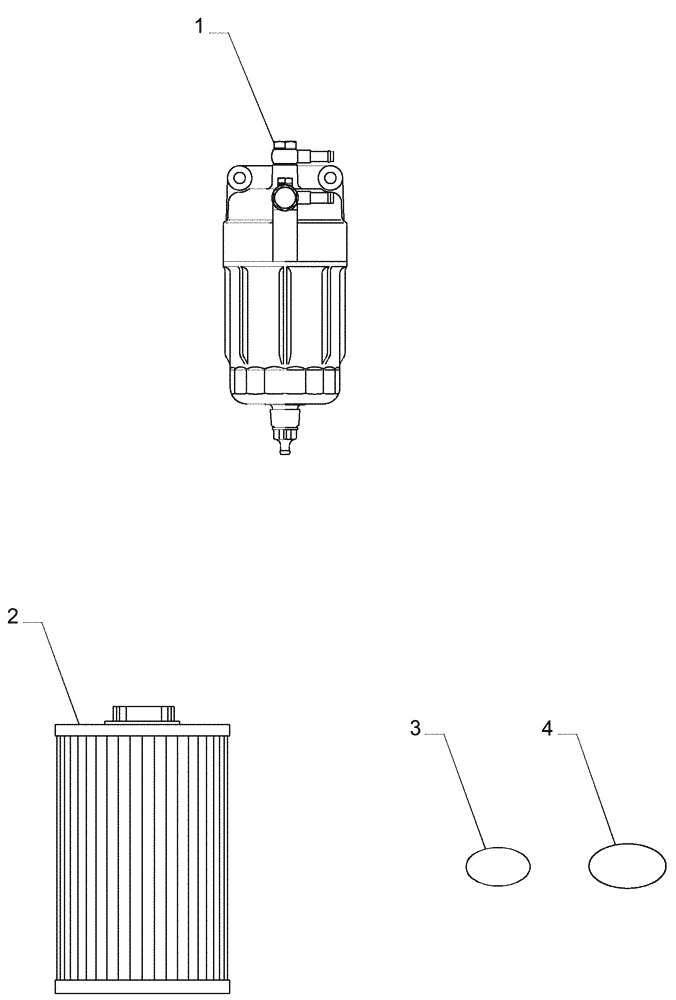 Схема запчастей Case CX75C SR - (10.206.AG[04]) - FUEL FILTER (10) - ENGINE