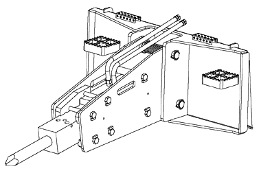 Схема запчастей Case TR270 - (95.044.AAZ) - HYDRAULIC HAMMERS, TR270 (95) - CE ATTACHMENTS