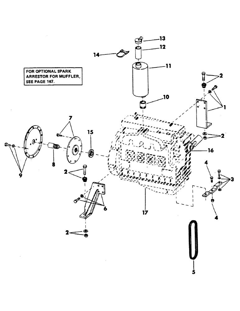 Схема запчастей Case 40EC - (025) - DETROIT DIESEL 4-71 ENGINE AND ATTACHING PARTS (01) - ENGINE