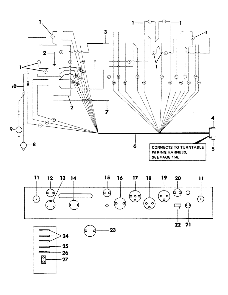 Схема запчастей Case 40EC - (156) - INSTRUMENT PANEL WIRING HARNESS AND ELECTRICAL COMPONENTS (06) - ELECTRICAL SYSTEMS