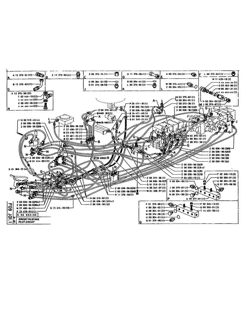 Схема запчастей Case 160CK - (120) - PILOT CIRCUIT (07) - HYDRAULIC SYSTEM