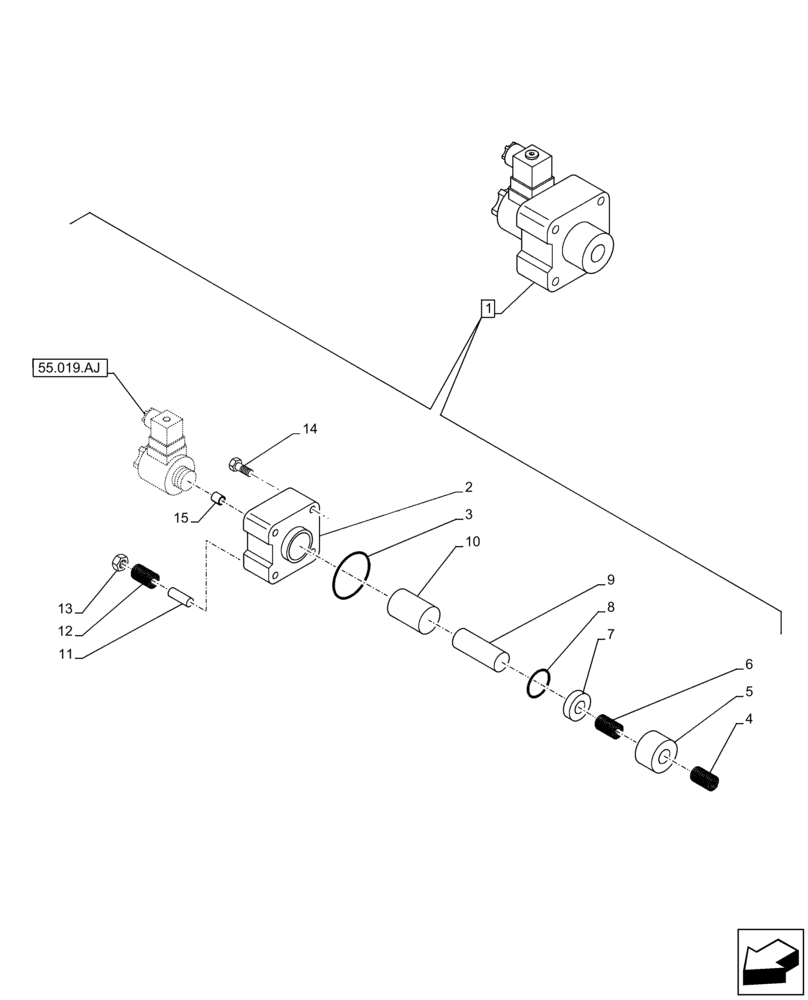 Схема запчастей Case 21F - (29.218.AH[05]) - HYDROSTATIC MOTOR, COMPONENTS (29) - HYDROSTATIC DRIVE