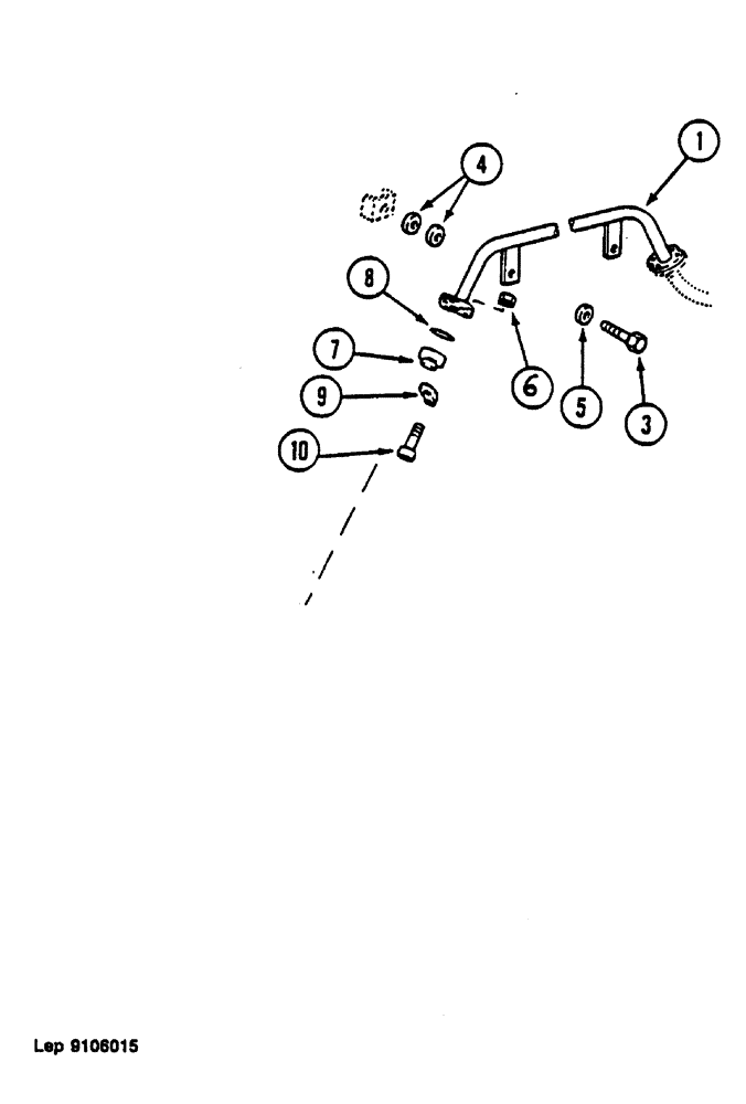 Схема запчастей Case 1088 - (140) - DIPPERSTICK HYDRAULIC CIRCUIT (2.20 M) (35) - HYDRAULIC SYSTEMS