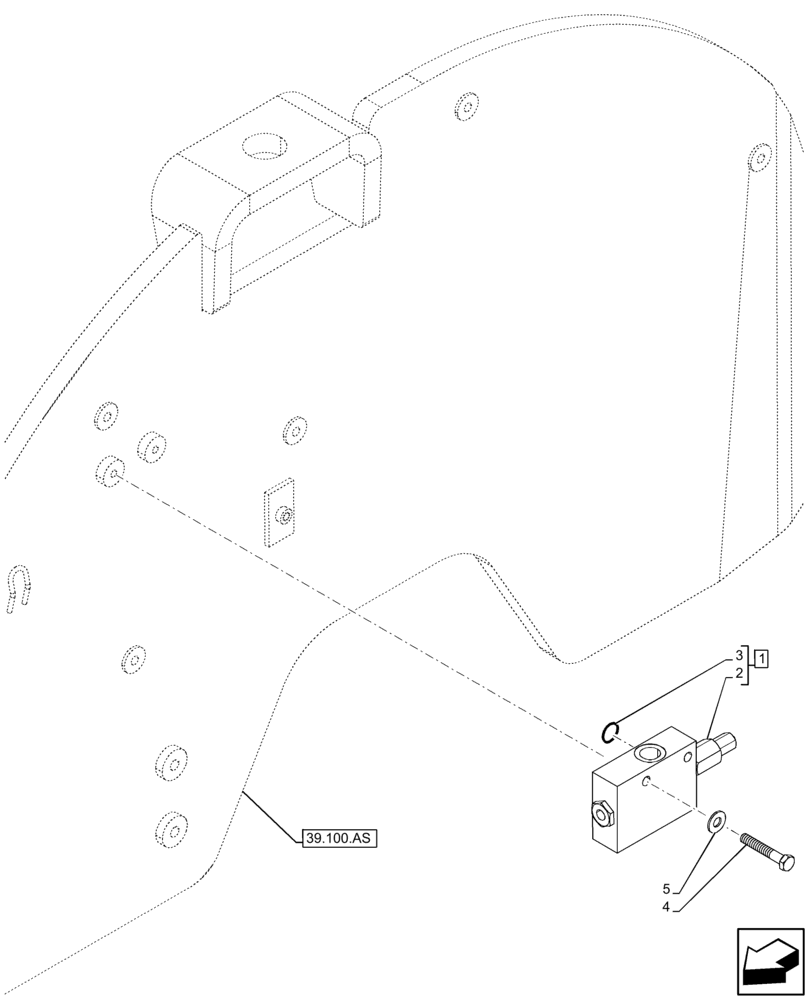 Схема запчастей Case 21F - (29.100.AD) - INCHING VALVE (29) - HYDROSTATIC DRIVE