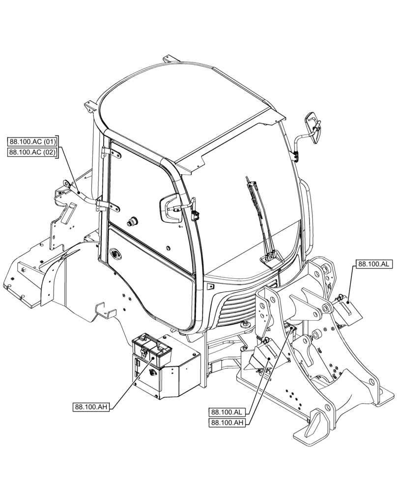 Схема запчастей Case 21F - (00.000.88) - PICTORIAL INDEX - ACCESSORIES (00) - GENERAL & PICTORIAL INDEX