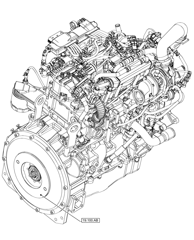 Схема запчастей Case 21F - (00.000.19) - PICTORIAL INDEX - POWER COUPLING (00) - GENERAL & PICTORIAL INDEX