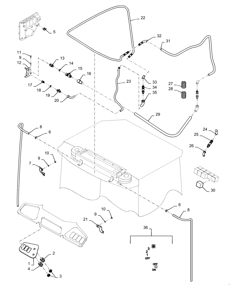 Схема запчастей Case DV210C - (50.200.BY) - AIR CONDITIONER LINES AND FITTINGS (50) - CAB CLIMATE CONTROL