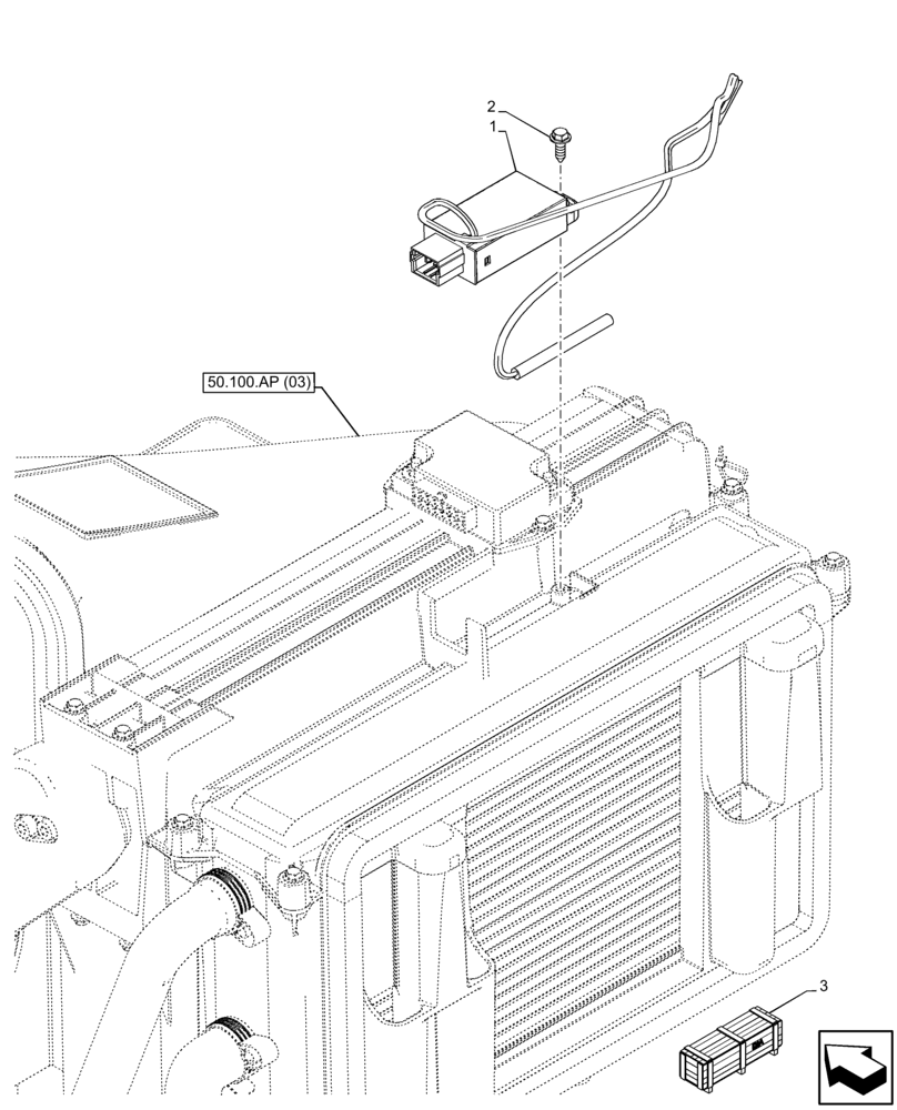 Схема запчастей Case 21F - (55.050.AT) - VAR - 734506 - AIR CONDITIONER, THERMOSTAT (55) - ELECTRICAL SYSTEMS