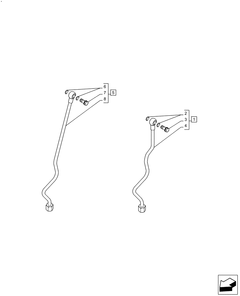 Схема запчастей Case F4HFE613Y B005 - (10.254.AZ[02]) - ENGINE EXHAUST BRAKE, PIPE, WATER SUPPLY (10) - ENGINE